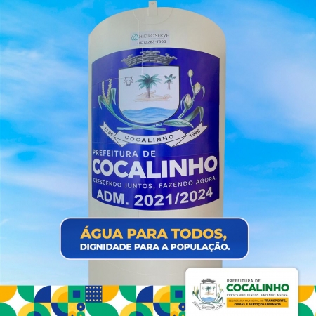 Melhoria no fornecimento de &aacute;gua em Cocalinho