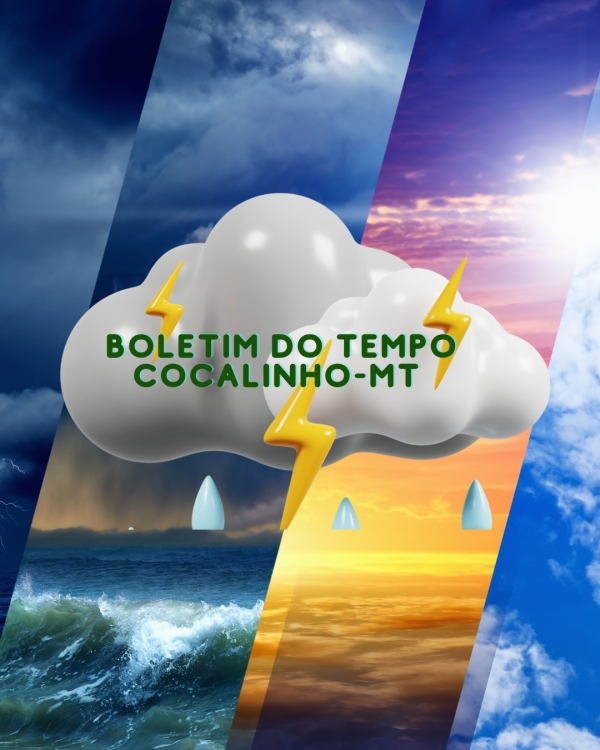 Previs&atilde;o do Tempo Cocalinho de 18 a 22/06/2024.