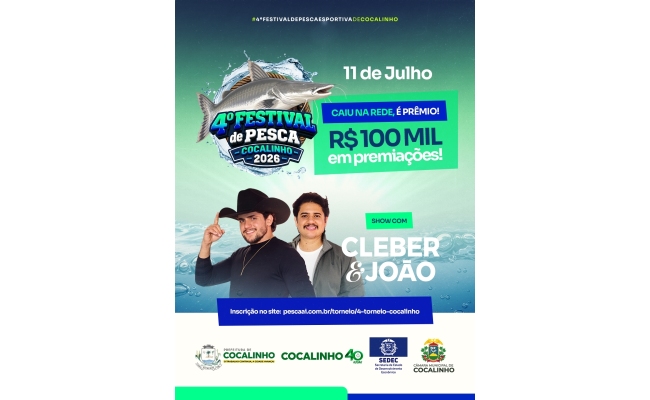 4º Festival de Pesca Cocalinho MT - 2026